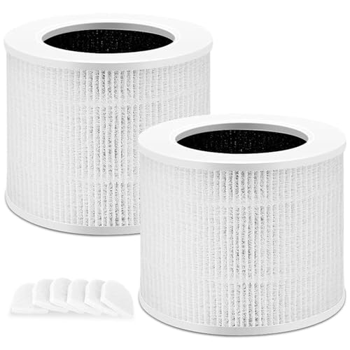 Core Mini フィルター Levoit 空気清浄機 フィルター 交換用 HEPAフィルター 型番LRF-C161-WJP 活性炭フィルター 除菌 脱臭 花粉対策 集塵 2個入り